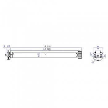 Motore con manovra - 30 Nm | 60 Kg