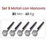 Set 5 Motori con Manovra - 30 Nm | 60 Kg