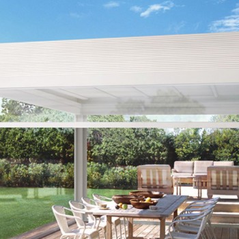 Tenda veranda trasparente antivento - Evo Zip