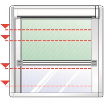 Tenda a rullo senza fori moderna e di design