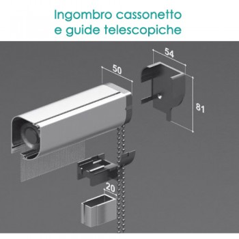 Zanzariera per finestre con Guide Telescopiche