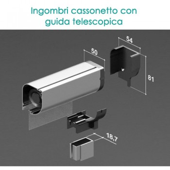 Zanzariera verticale - Guide Telescopiche