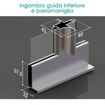 Zanzariera estensibile orizzontale - 2 ANTE