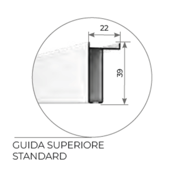  Zanzariera Laterale 2 ante orizzontali Zanzar Sistem