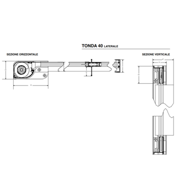  Zanzariera Laterale 2 ante orizzontali Zanzar Sistem