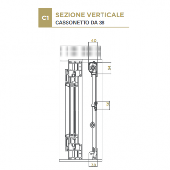 Zanzariera Verticale Avvolgibile per finestre "Effe"