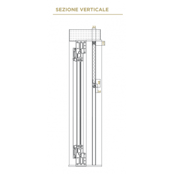 Zanzariera Verticale Plissettata