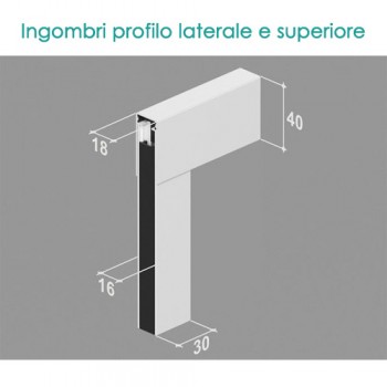 Zanzariera plissettata 2 ANTE - chiusure laterali 