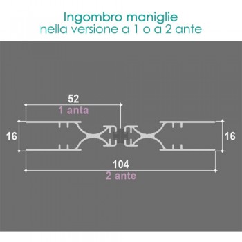 Zanzariera plissettata 2 ANTE - chiusure laterali 