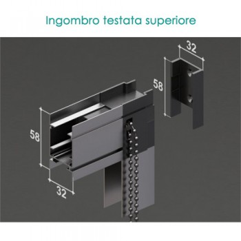 Zanzariera Verticale Plissettata