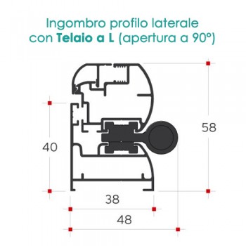 Zanzariera per porte - 4 ANTE