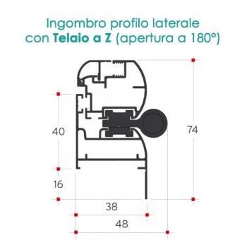 Zanzariera per porte - 4 ANTE