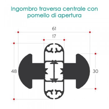 Zanzariera per porte - 4 ANTE