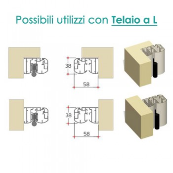 Zanzariera porta finestra - 3 Ante Battente