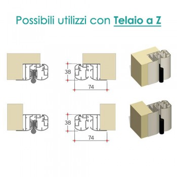 Zanzariera a porta 2 Ante a Battente