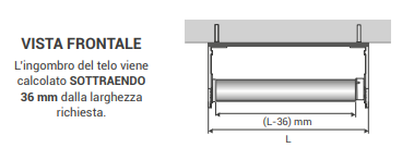 Montagio tenda a rullo a catena