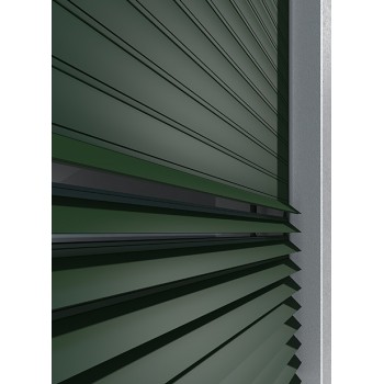 Tapparella in alluminio estruso con lamelle orientabili OMBRA