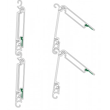 Tapparella in alluminio estruso con lamelle orientabili OMBRA