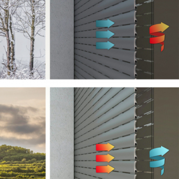 Tapparella in alluminio Arialuce THERM ad alta densità