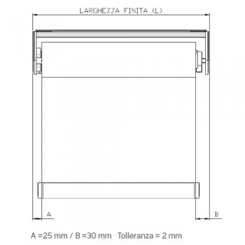 Tenda a rullo automatica, con motore 