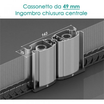 Zanzariera orizzontale su misura- Binario Sottile - 2 ANTE Zanzariera orizzontale su misura- Binario Sottile - 2 ANTE