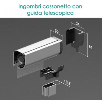 Zanzariera verticale - Guide Telescopiche Zanzariera verticale - Guide Telescopiche