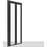 Zanzariera Plissettata Laterale ingombro ridotto 22mm