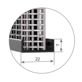 Zanzariera plissettata 2 ANTE - 40mm Zanzariera plissettata 2 ANTE - 40mm