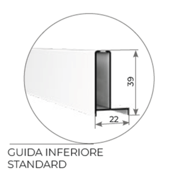  Zanzariera Laterale 2 ante orizzontali Zanzar Sistem