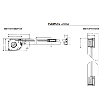  Zanzariera Laterale 2 ante orizzontali Zanzar Sistem