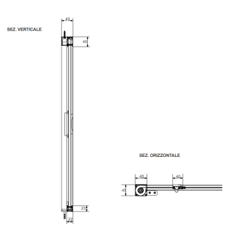 Zanzariera Laterale Unika 45/50 mm Zanzar