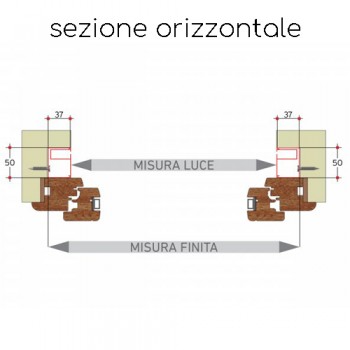 Zanzariera ad incasso verticale scorrevole