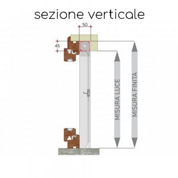 Zanzariera ad incasso verticale scorrevole