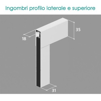 Zanzariera plissè 1 ANTA – chiusure laterali 