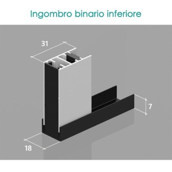 Zanzariera plissè 1 ANTA – chiusure laterali 