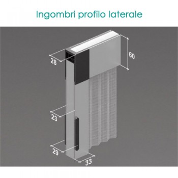 Zanzariera 2 ANTE - ingombro 27 mm