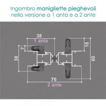 Zanzariera 1 ANTA - ingombro 27 mm