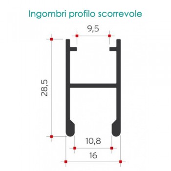 Zanzariera scorrevole verticale Zanzariera scorrevole verticale